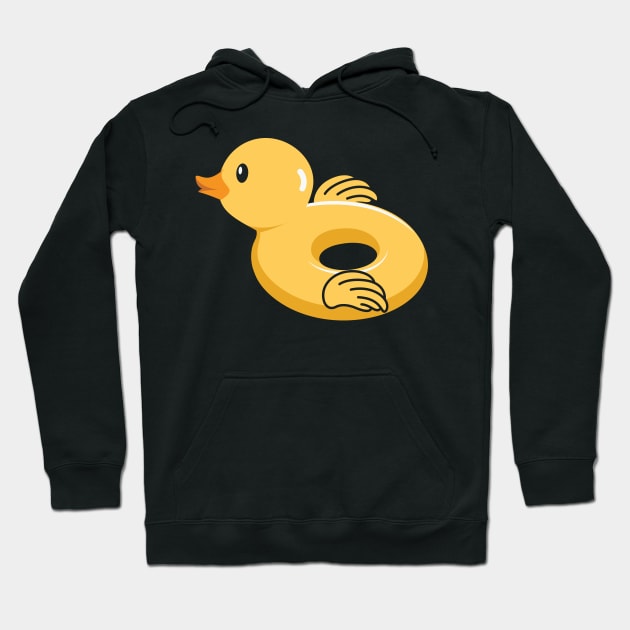 Summer Kawaii Duck Swim Float Hoodie by Skinite